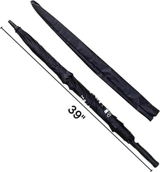 Super E Caddy Umbrella, Windproof Semi Automatic Umbrella, with Double Canopy