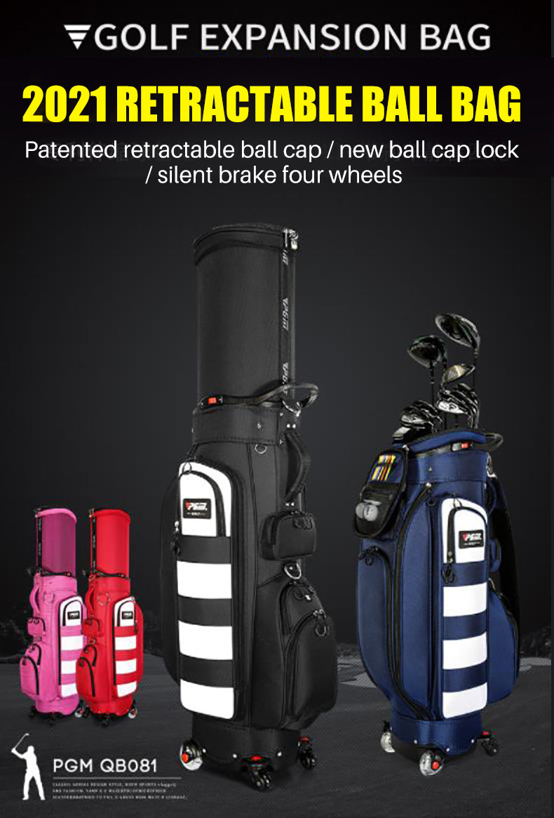 PGM Golf Expansion Bag, Retractable Ball Bag, Telescopic Air Bag