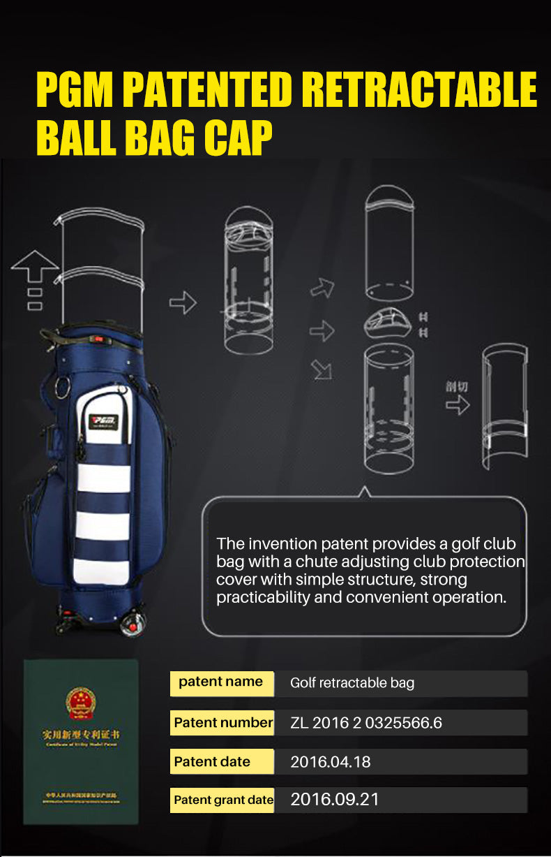 PGM Golf Expansion Bag, Retractable Ball Bag, Telescopic Air Bag