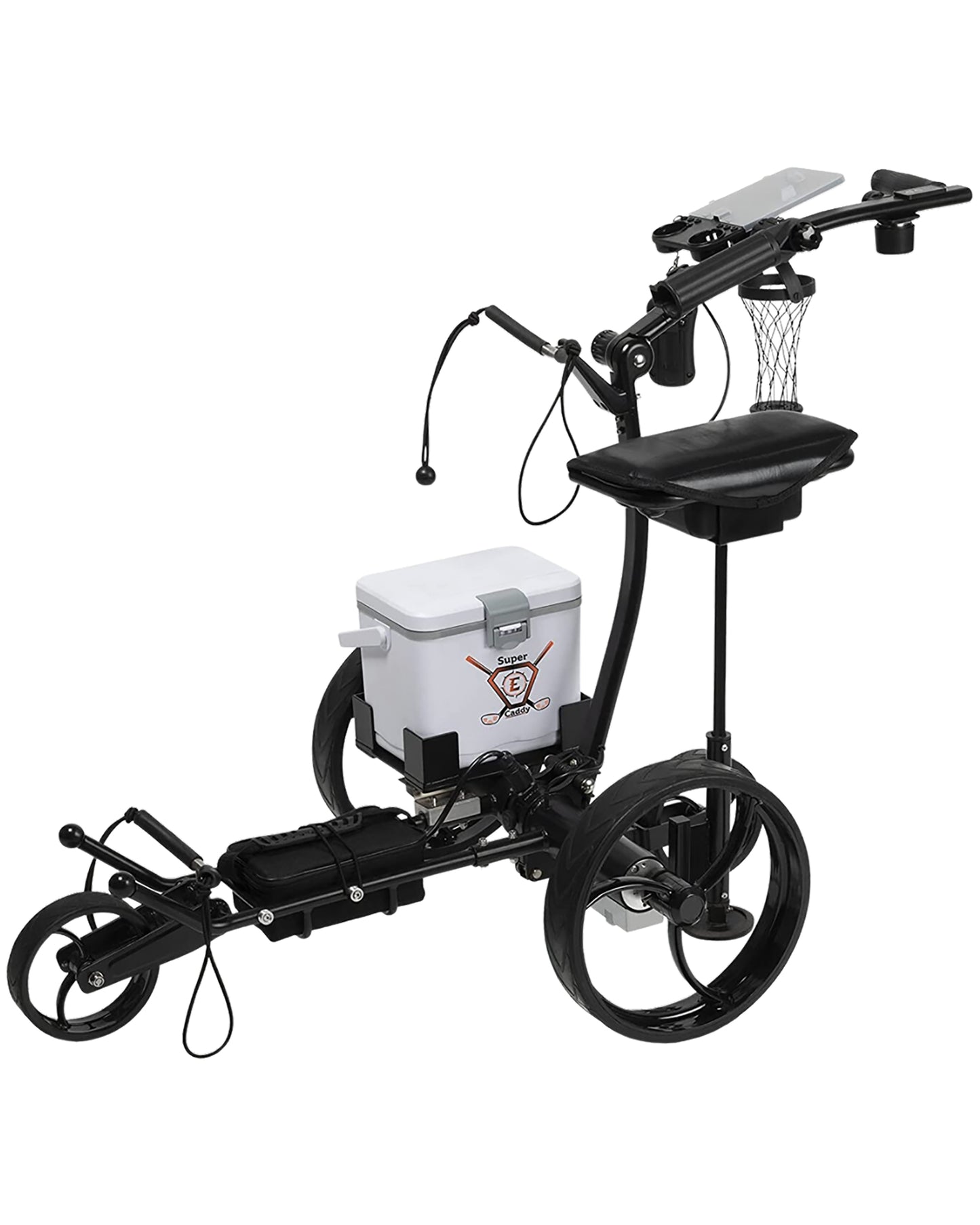 Super E Caddy Pro Remote-Controlled Golf Cart (Black Edition)