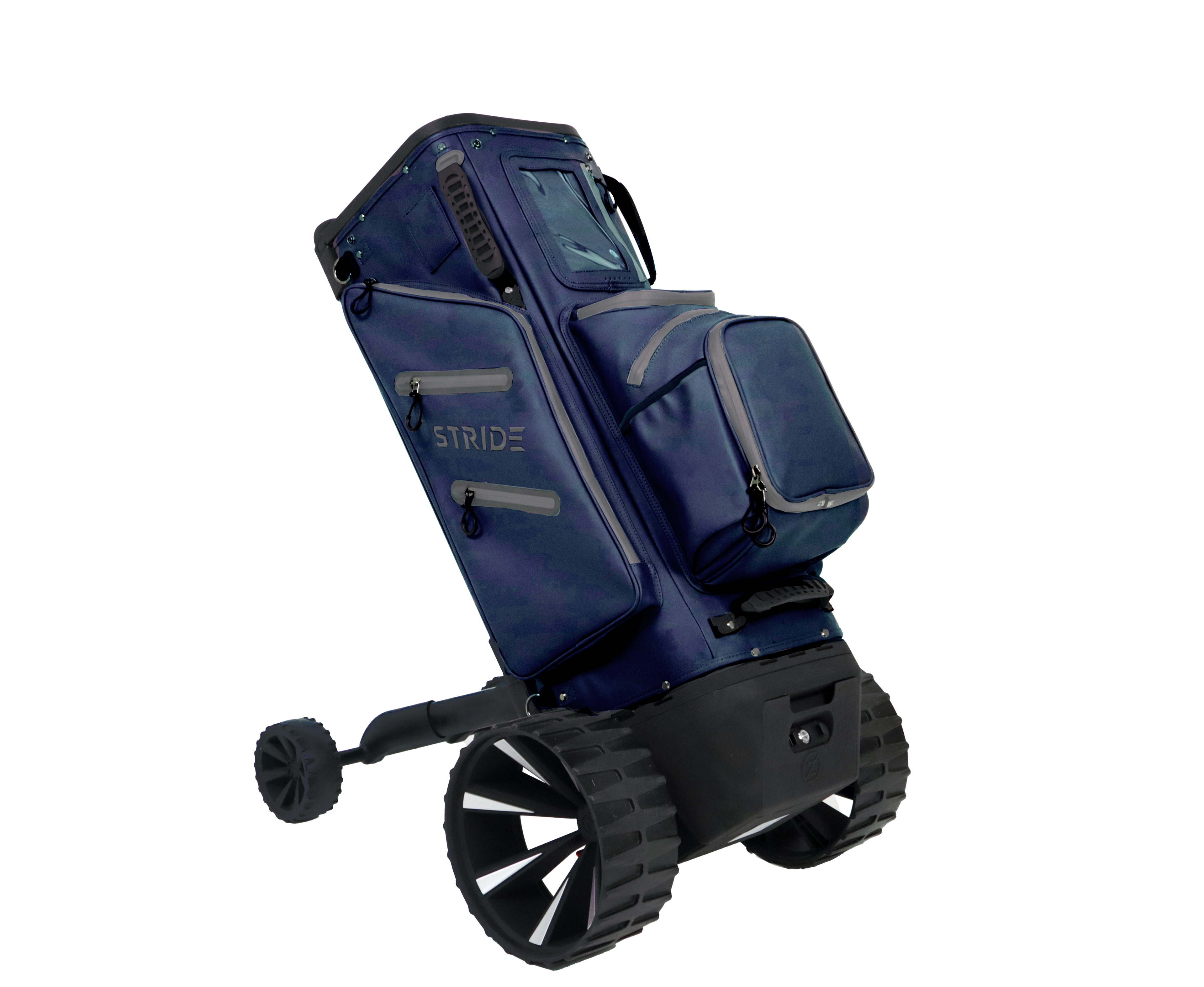 Zero Friction STRIDE – Smart Follow Electric Golf Bag & Trolley | All-in-One Autonomous Caddie With Free Super E Caddy Range Finder