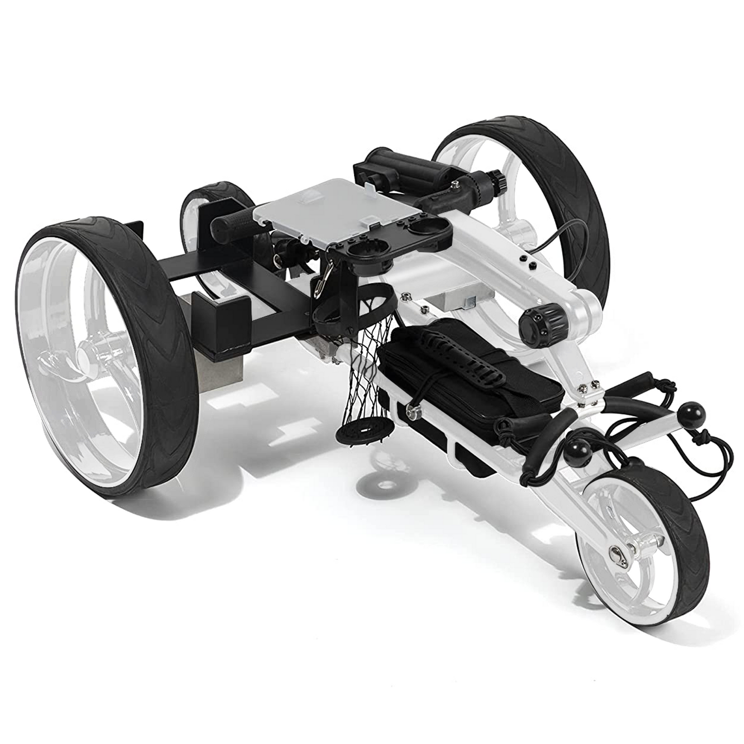 Super E Caddy Pro Remote-Controlled Golf Cart (White Edition)