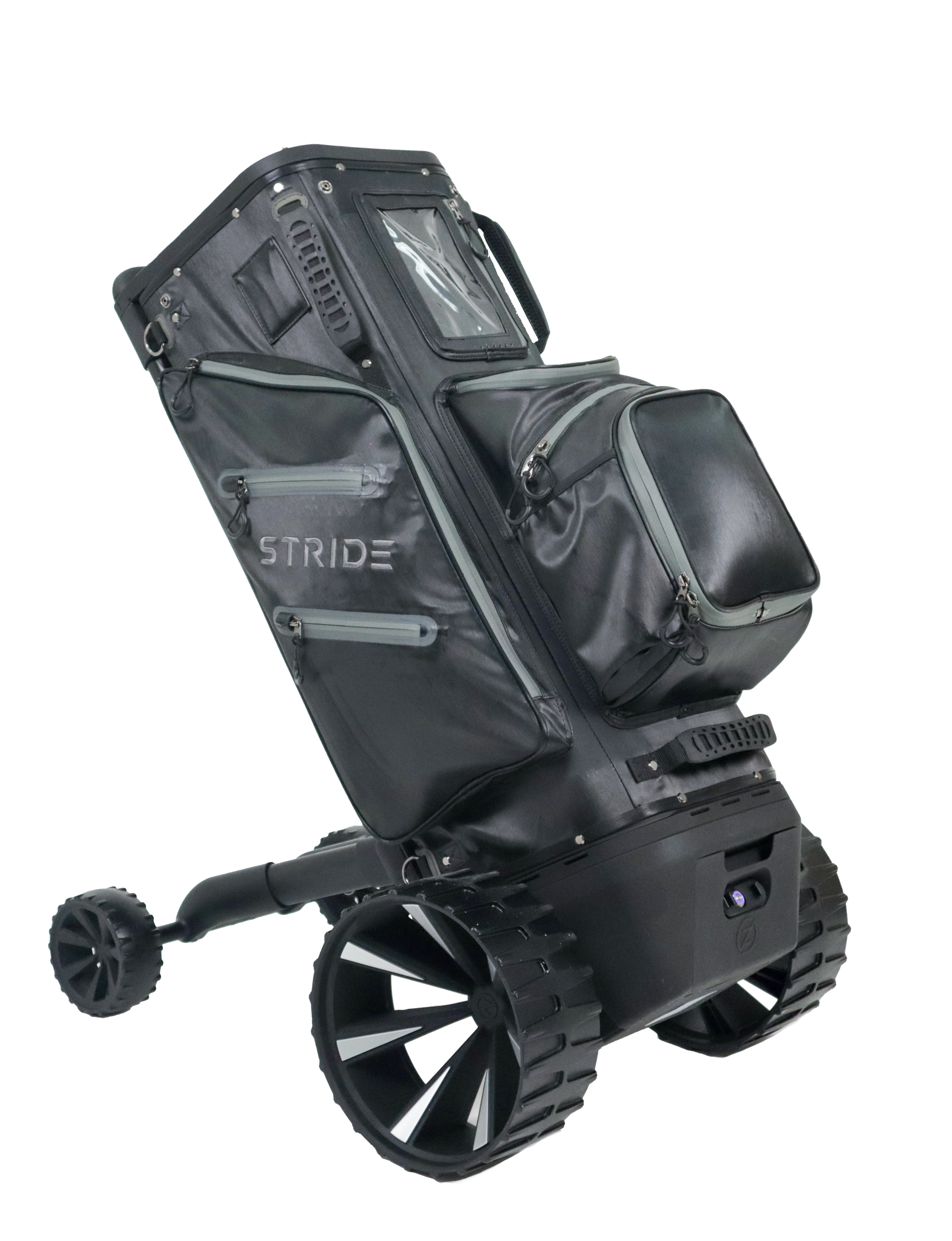 Zero Friction STRIDE – Smart Follow Electric Golf Bag & Trolley | All-in-One Autonomous Caddie With Free Super E Caddy Range Finder