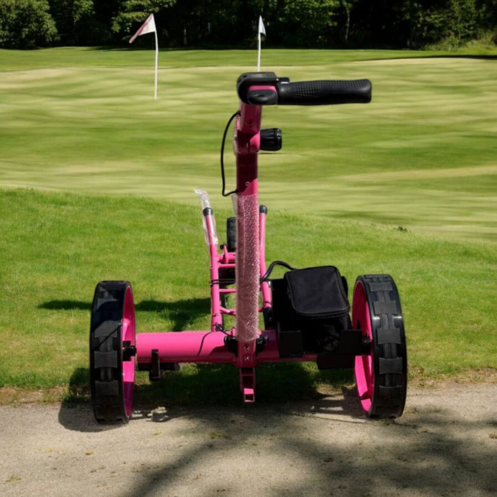 NEW! Super E Caddy Pro Remote-Controlled Golf Cart (Pink Edition)