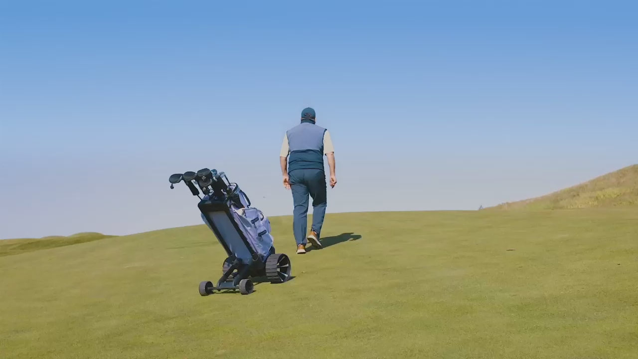 Zero Friction STRIDE – Smart Follow Electric Golf Bag & Trolley | All-in-One Autonomous Caddie With Free Super E Caddy Range Finder