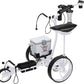 The PRO  Electric golf cart with remote and built in 6 pack cooler lasts 36 holes!! 2 years warranty